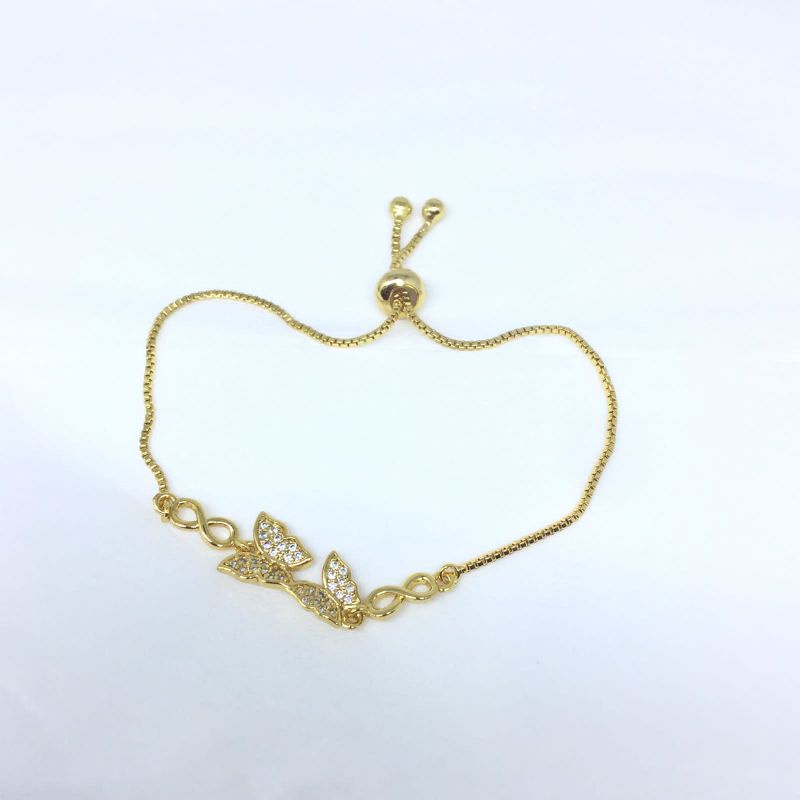 Gelang Serut Wanita Bahan Xufing Gold Bisa Diatur Sesuai Tangan Anti Karat