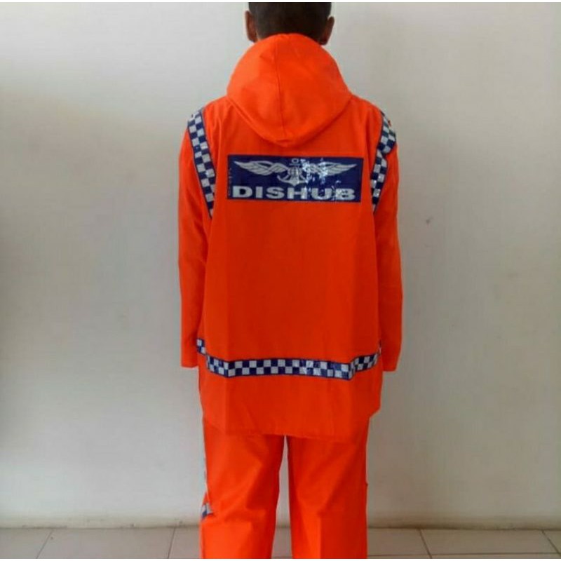 Jas hujan setelan Dishub// Jas hujan motor setelan baju dan celana terbaru/jas hujan dishub