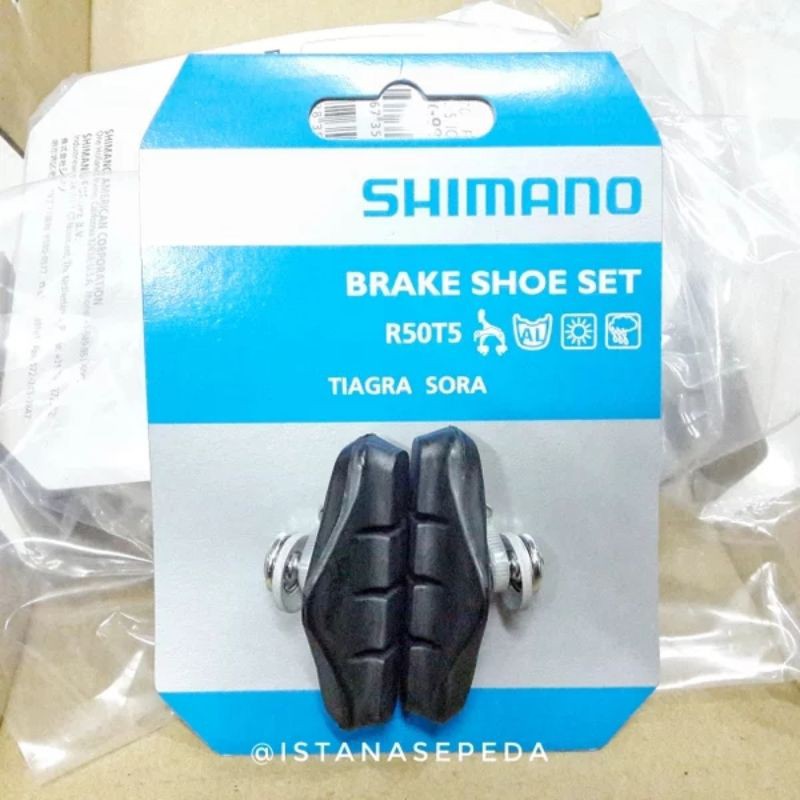 BRAKE SHOE SET SHIMANO R50T5 TIAGRA SORA KARET KAMPAS REM SEPEDA UBRAKE
