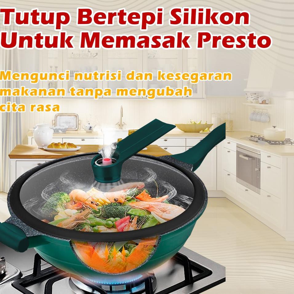 0 Panci / Kuali Granit Anti Lengket - Nonstick Wok Mago ✿➭ (Serba Murah)