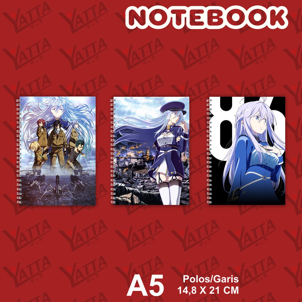 

Notebook Anime ukuran A5 14,6 cm x 21 cm 86 Eighty Six