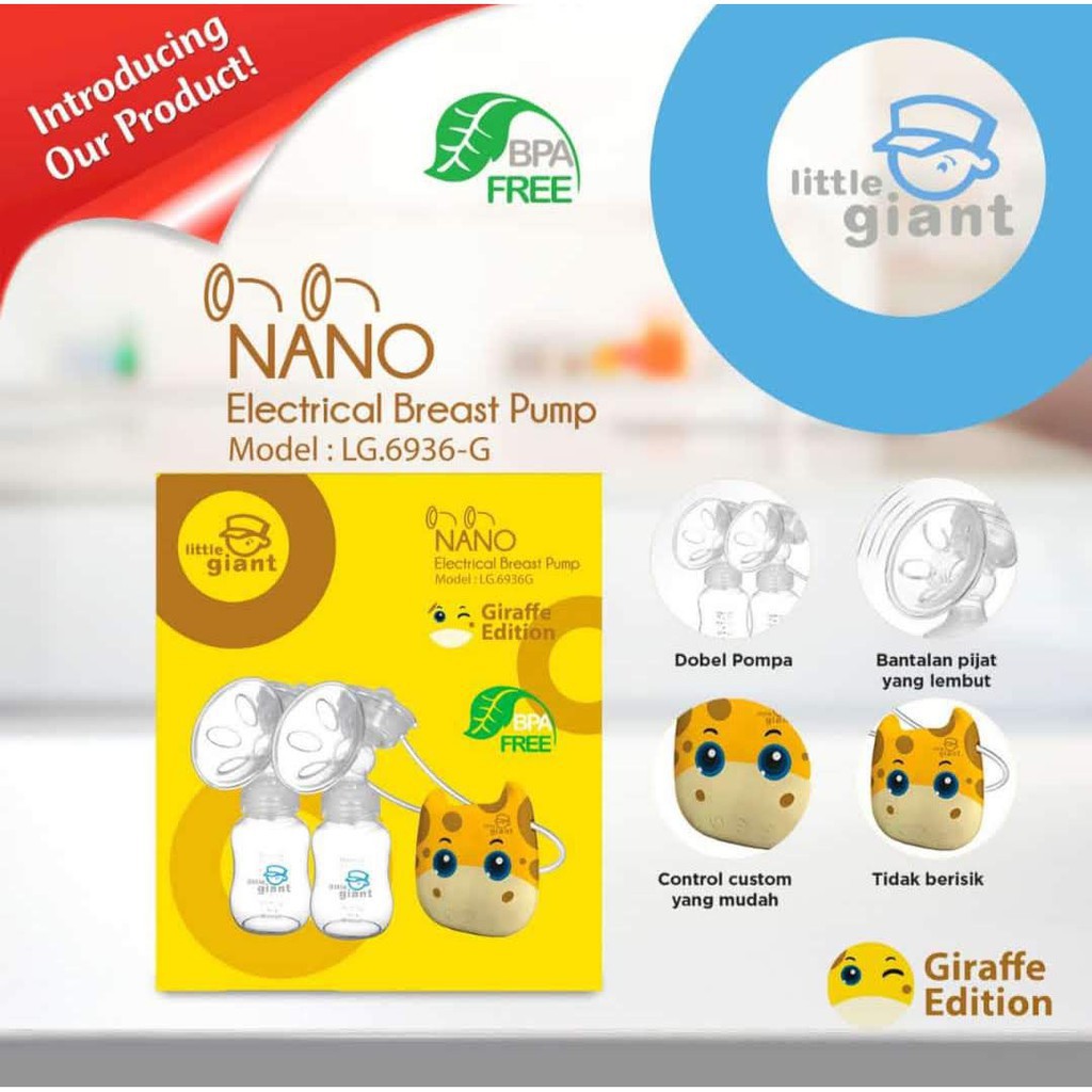 PROMO Little Giant Nano Electric Breast Pump / Pompa Asi Elektrik Double Pump Makassar