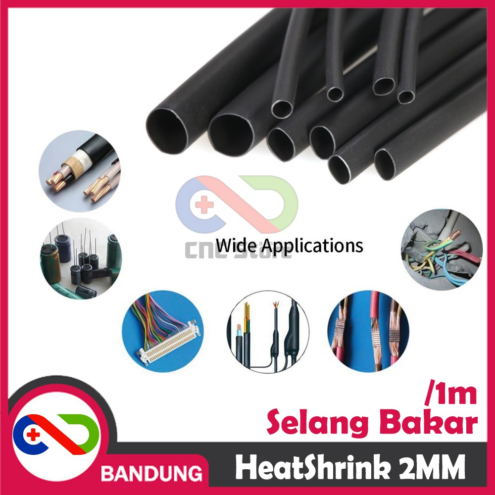 HEATSHRINK 2MM HEAT SHRINK SELANG SELONGSONG BAKAR PER 1 METER