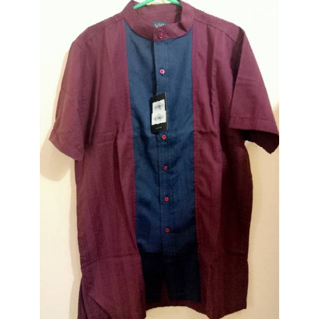 Baju koko Yege Sleeve Henley