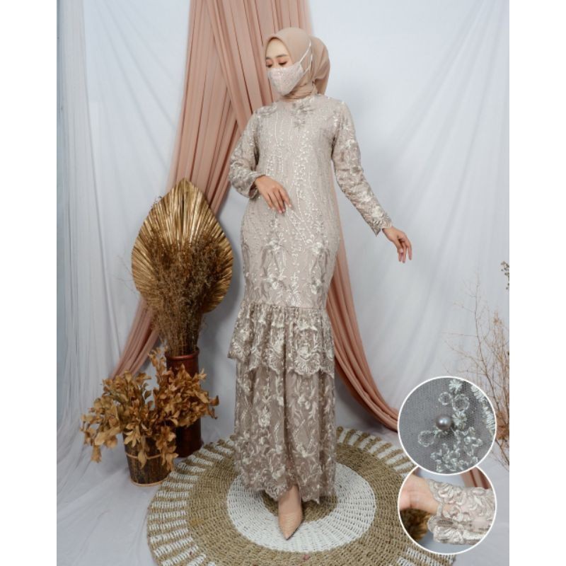 PRODUK ORIGINAL/GAMIS ANDIN/GAMIS TULLE MODERN/BY ALETA