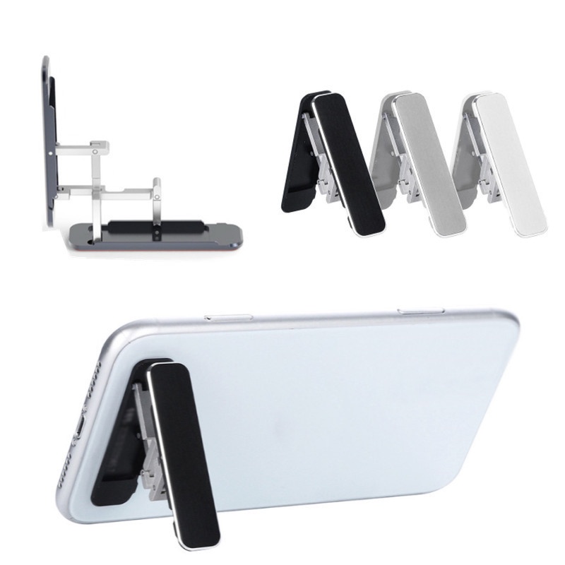 Stand Holder Hp Universal Mini Portable Bisa Dilipat Bahan Aluminum Alloy