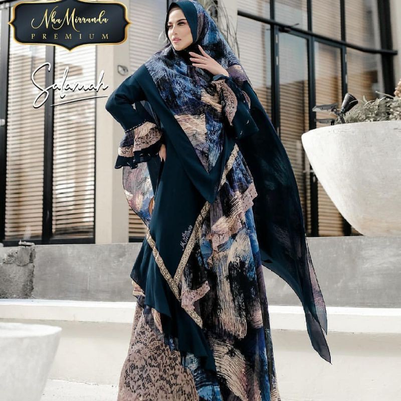 Salamah syari by Nha Miranda ready siap kirim/an