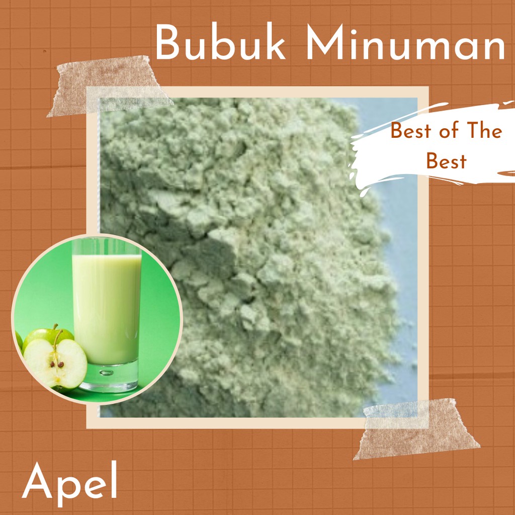 

Bubuk Minuman Premium Rasa Apel 1 Kg Serbuk Minuman Apple Enak Murah Halal Aman Terbaik