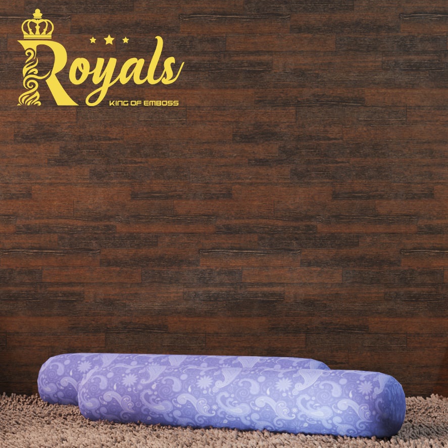 Royals Emboss BedCover SET Sprei Uk 160/180 - Biru Muda