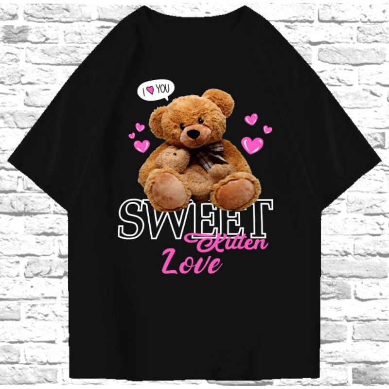 KAOS OVERSIZE SWEET LOVE BEAR