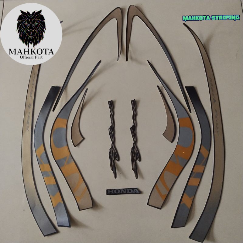 Striping Stiker Polet Sepeda Motor List motor honda scoopy 2021 grey brown list body standar terbaik