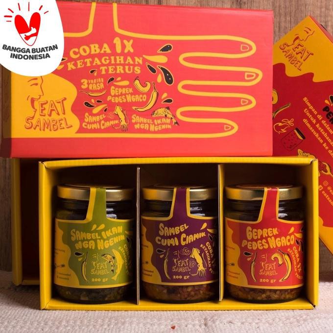 

BARU 3 Rasa Sambal Pedas / Sambal Cumi / Sambal Geprek / Sambal Ikan - CumiIkanGeprek