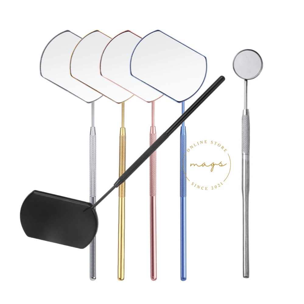 Kaca Bulat Cermin Alat Koreksi Bulu Mata Dental Mirror Eyelash Extension Tanam Bulumata Check Gigi L