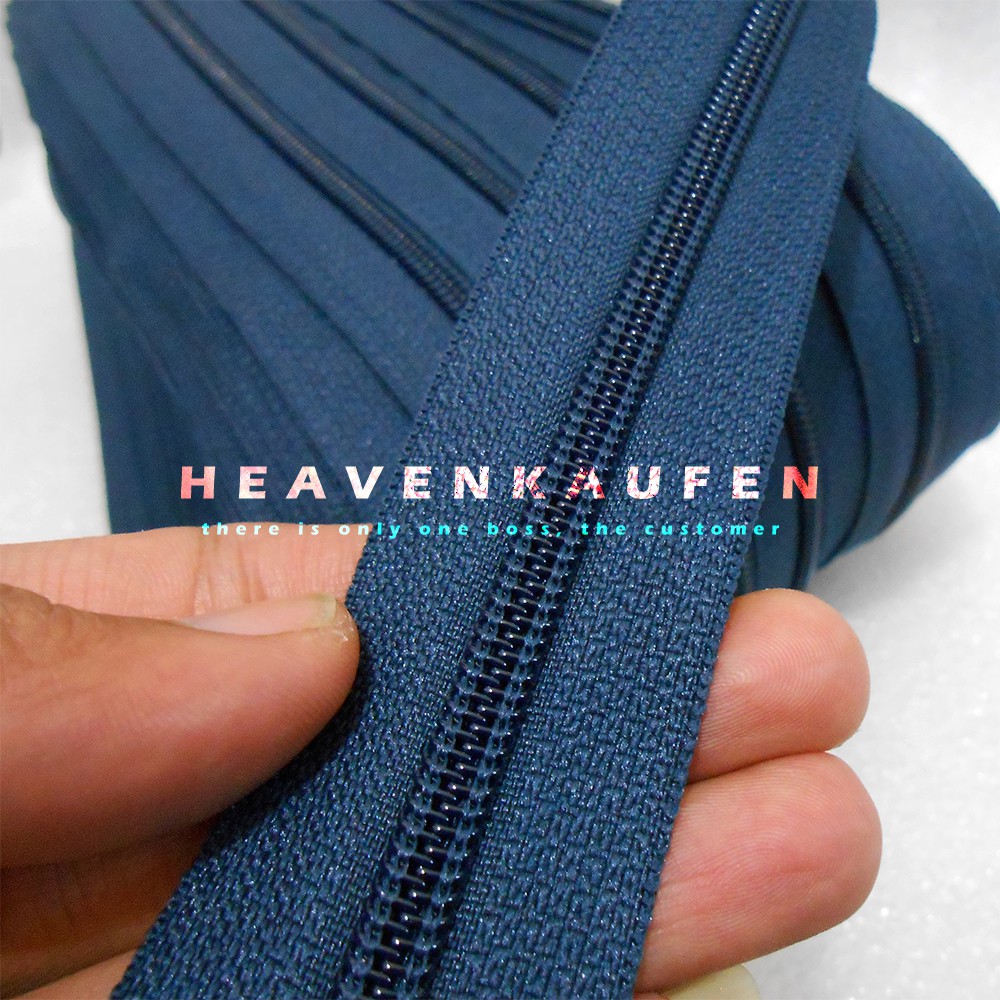 Resleting YKK Meteran Biru Navy / Biru Dongker No 5 Murah