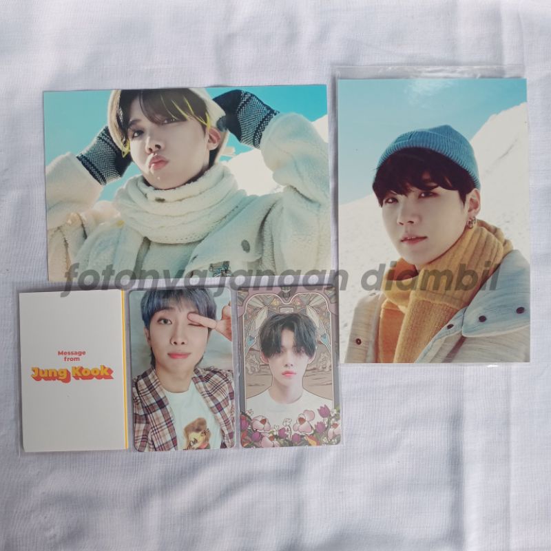 READY PHOTOCARD BTS 4X6 OS TXT BUTTER MESSAGE CARD MC JUNGKOOK POB BE ESS NAMJOON SUGA JHOPE