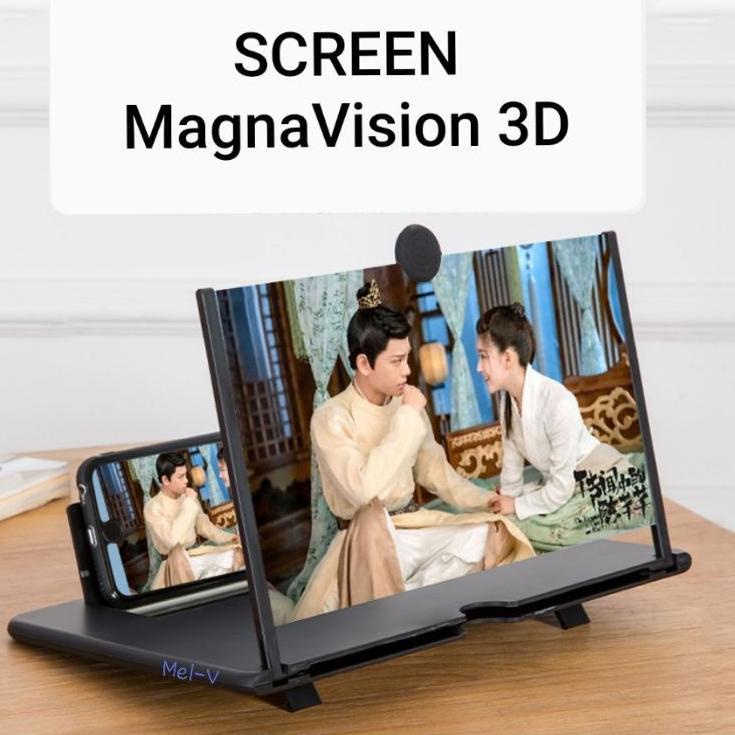 Murah Terkeren Kaca Pembesar Layar Hp 3D 14 / 16 inch Inci / Enlarge Screen Magnifier Stand Phone