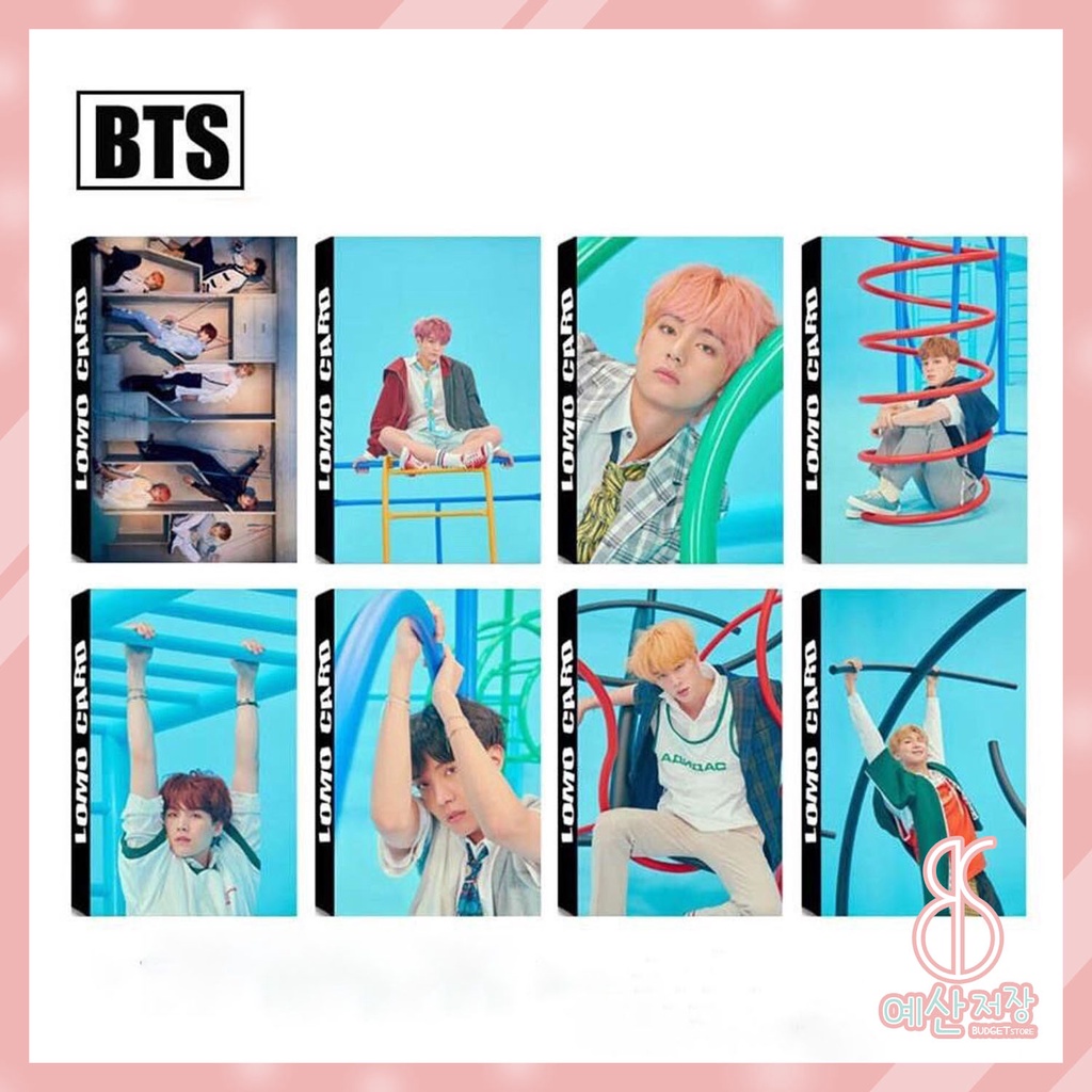 [BS] BISA COD 30pcs Kpop BTS BT21 Love Yourself Paper Lomo Photo Card Jungkook Suga HD Photocard - KP222