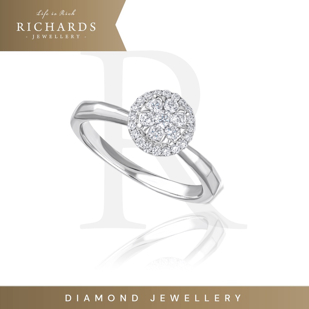 Richards Jewellery – Cincin Berlian - CLUSTER ROUND DIAMOND - 262156