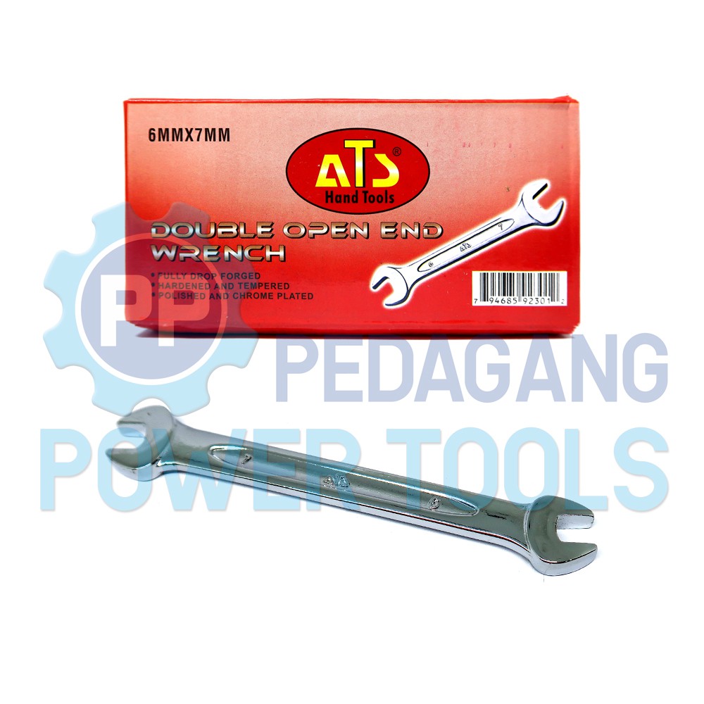 ATS KUNCI PAS 6 X 7 MM 6X7 DOUBLE OPEN END SPANNER WRENCH INGGRIS