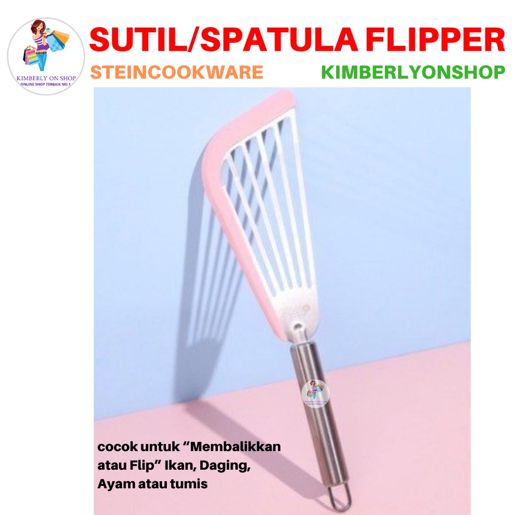 Sutil Spatula Pembalik Flipper Stainless Steel Steincookware