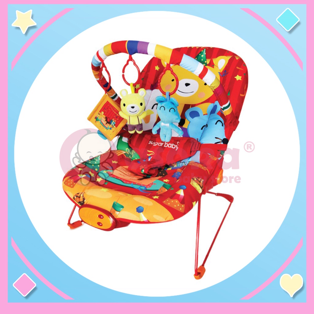 Sugar Baby Premium Healthy Bouncer Bayi 3 Recline - Bear &amp; Friends ASOKA