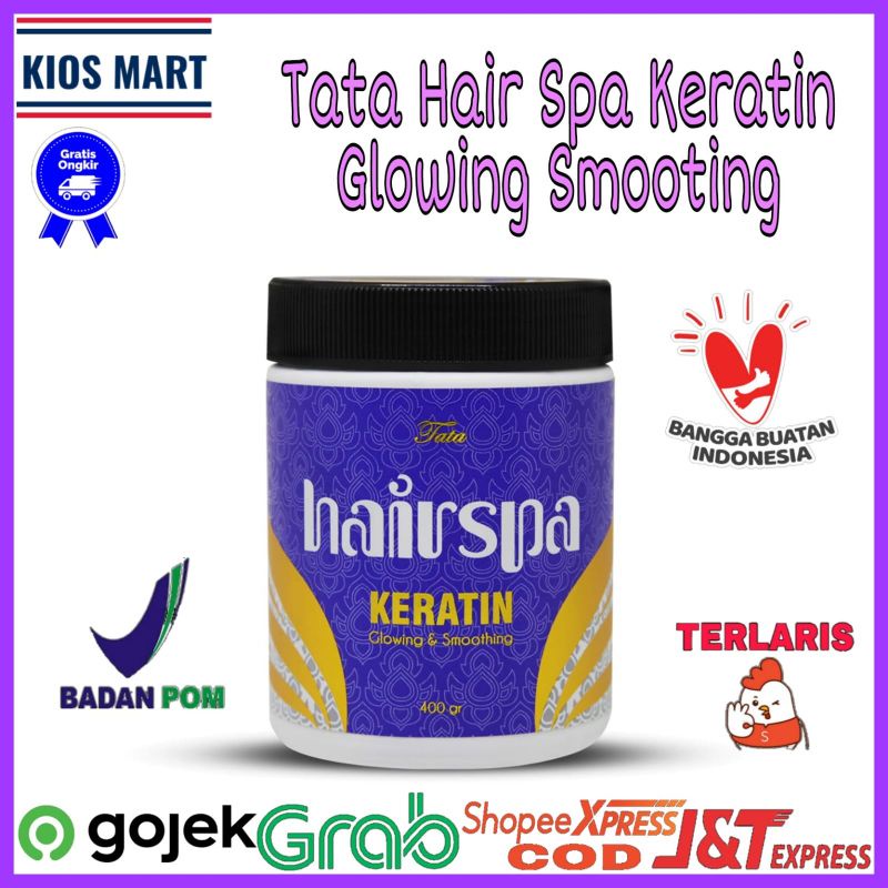 Tata Hair Mask &amp; Hair Spa Keratin Masker Rambut 400gr &amp; 1000gr