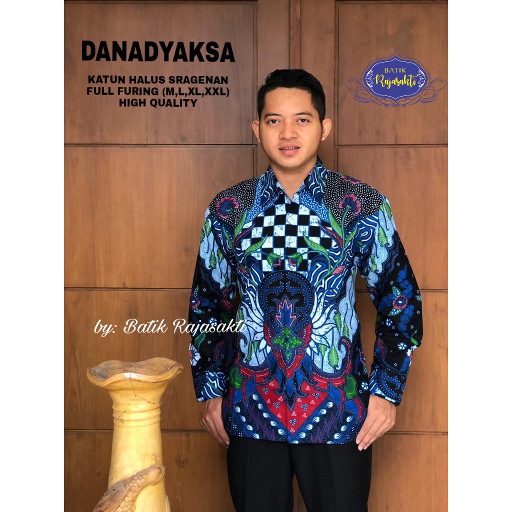 DANADYASA RAJASAKTI KEMEJA BATIK SOLO PRIA LENGAN PENDEK LAPIS FURING ATASAN BATIK PREMIUM MODERN KATUN HALUS BAHUWIRYA  BANAMITRA BANAMITRA PUTIH BANGSAWAN BAYU PUTRA BERLIAN BIRU BHARATAYUDA BIMASENA BIRENDRA BIRU INDAH BRAHMAKERTA BRAHMAKERTA MERAH