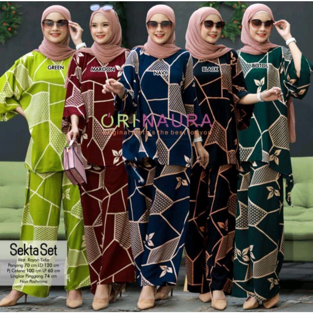 SETELAN WANITA TERBARU 2021 SETELAN RAYON SETELAN JUMNO ONESET RAYON SETELAN WAKA WAKA