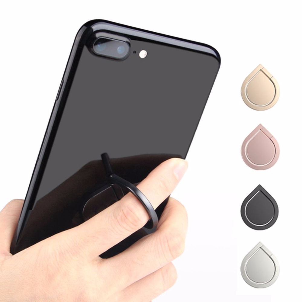 Universal 360 Water Drop Metal Grip Finger Ring Stand Holder for IPhone Cell Mobile Phone