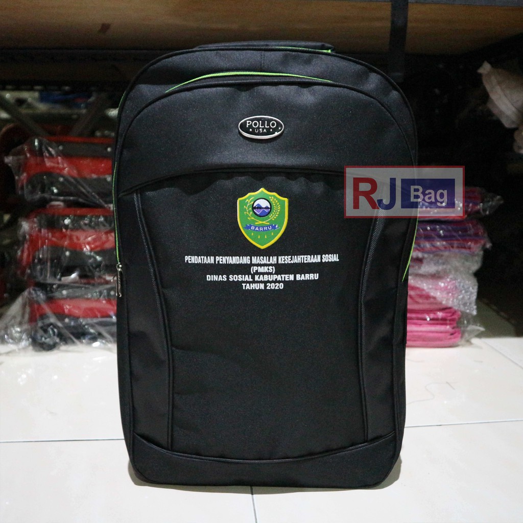 Grosir Tas Murah Seminar Sablon Jual Tas Ransel Kerja Dinas Sosial Tas Polo Hijau Besar Ransel Kerja Diklat Terbagus Berkualitas Keren Tas Gendong Souvenir