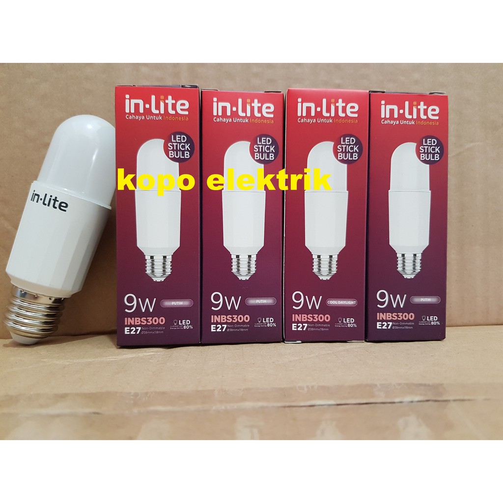 Lampu Stick Inlite 9 watt PAKET ISI 4 PCS