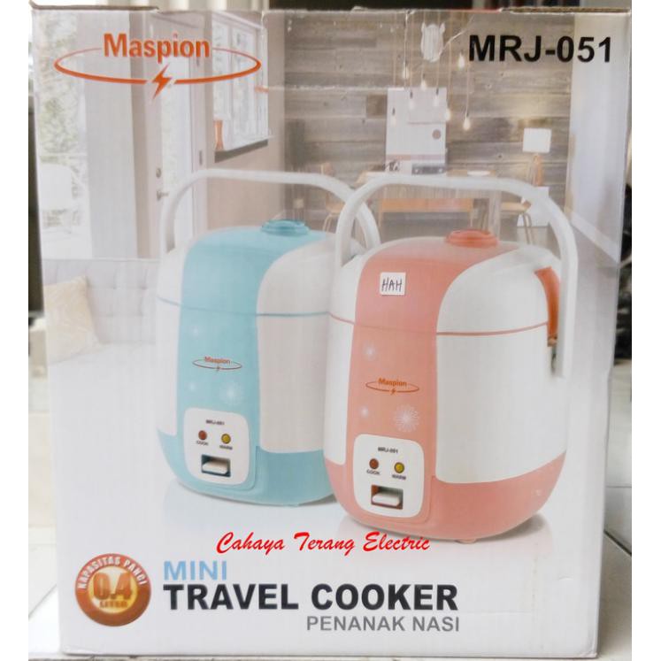 DISKON MINI RICE COOKER (TRAVEL COOKER) MASPION MRJ-051 (0.3 LITER) PERALATAN MEMASAK