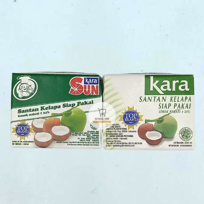 

Kara / SUN Kara Santan Kelapa 200mL (Kotak) Siap Pakai Instant Coconut Milk