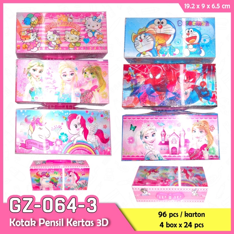 

Pencil case kode 3 susun 3 d satuan