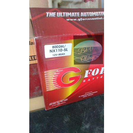 Aki basah Nx110-5L G-force basah 80D26L