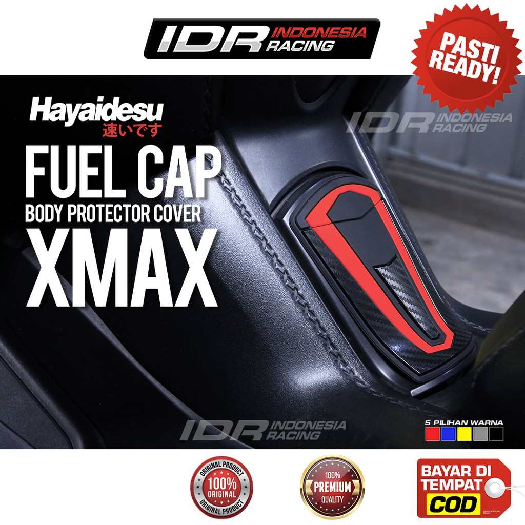 Hayaidesu XMAX Tank Fuel Cap Tutup Tangki Bensin Body Protector Karet Pelindung Aksesoris