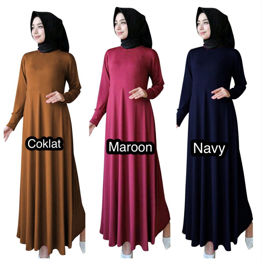 Gamis Jersey Dusty Ungu Lavender Motif Relief Hasuna Shop Maxi