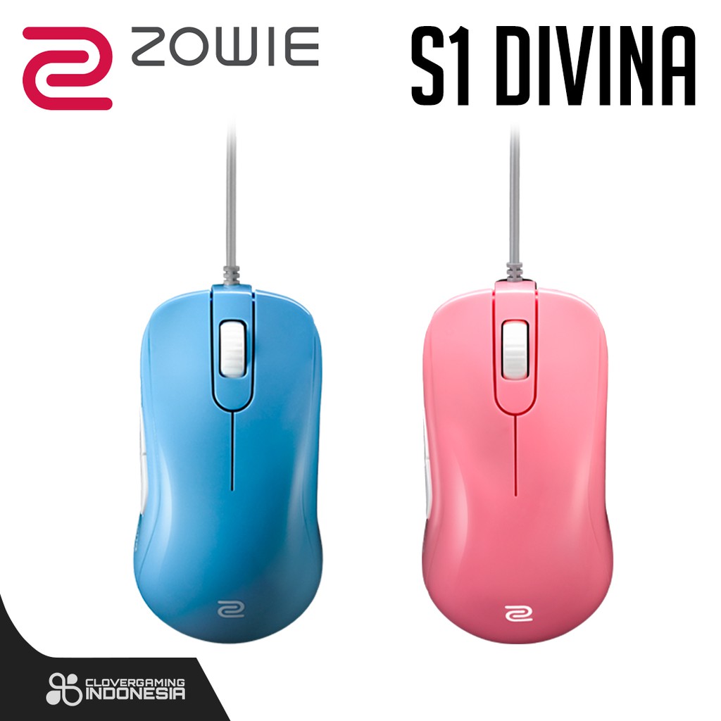 Zowie S1 DIVINA PINK BLUE Mouse for e-Sports - S Series Gaming Mouse