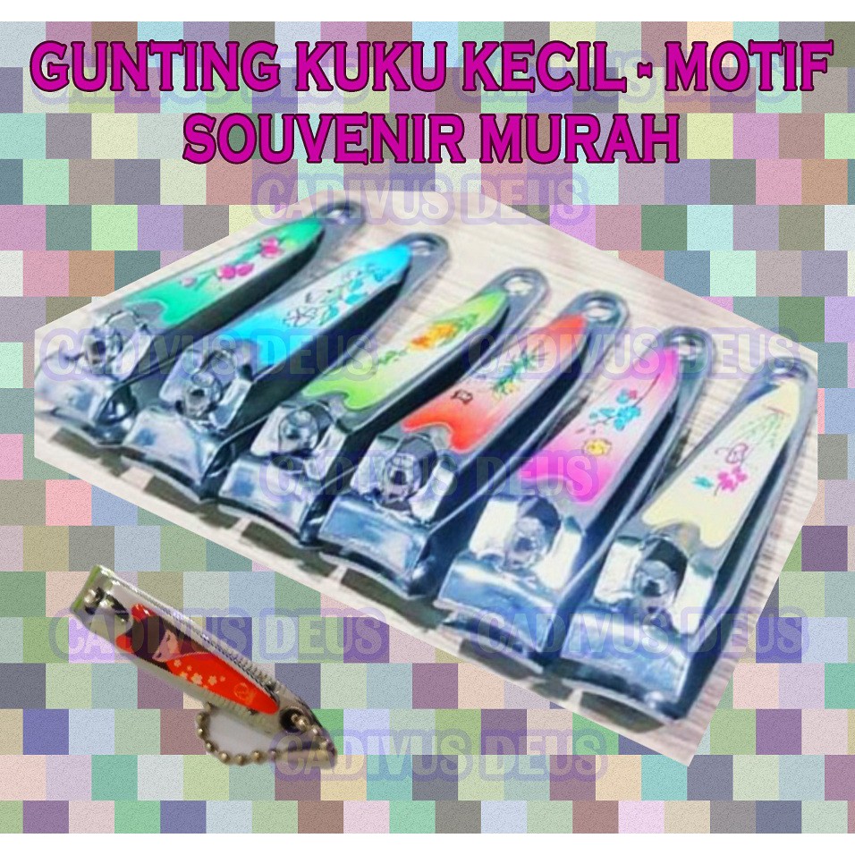 GUNTING KUKU - SOUVENIR - MURAH MOTIF KECIL RANDOM