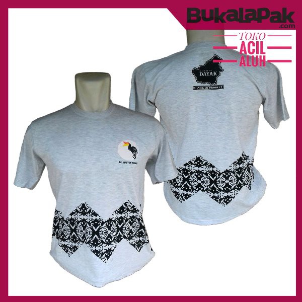 Baju Kaos Dayak Motif Burung Enggang By Acil Aluh Shopee Indonesia