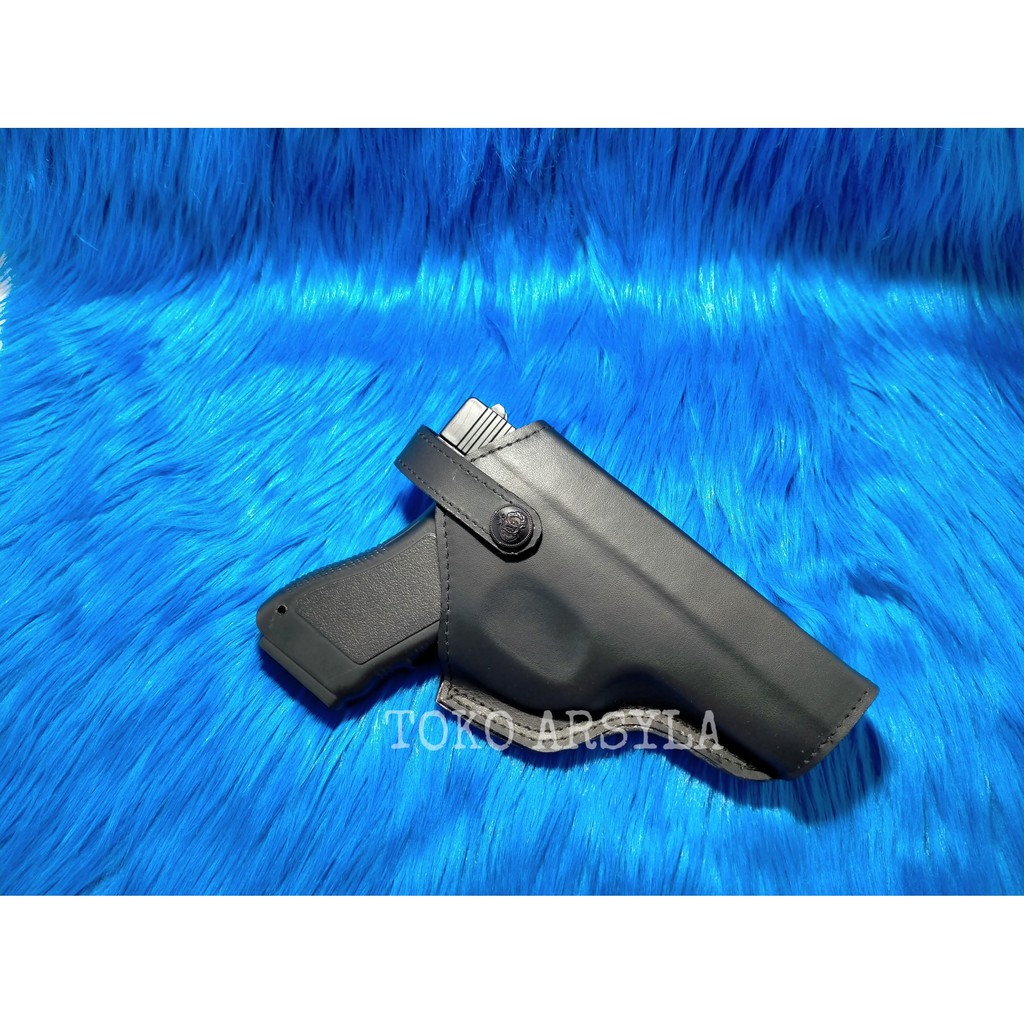 HOLSTER(SARUNG PISTOL KULIT GLOCK,BARETA