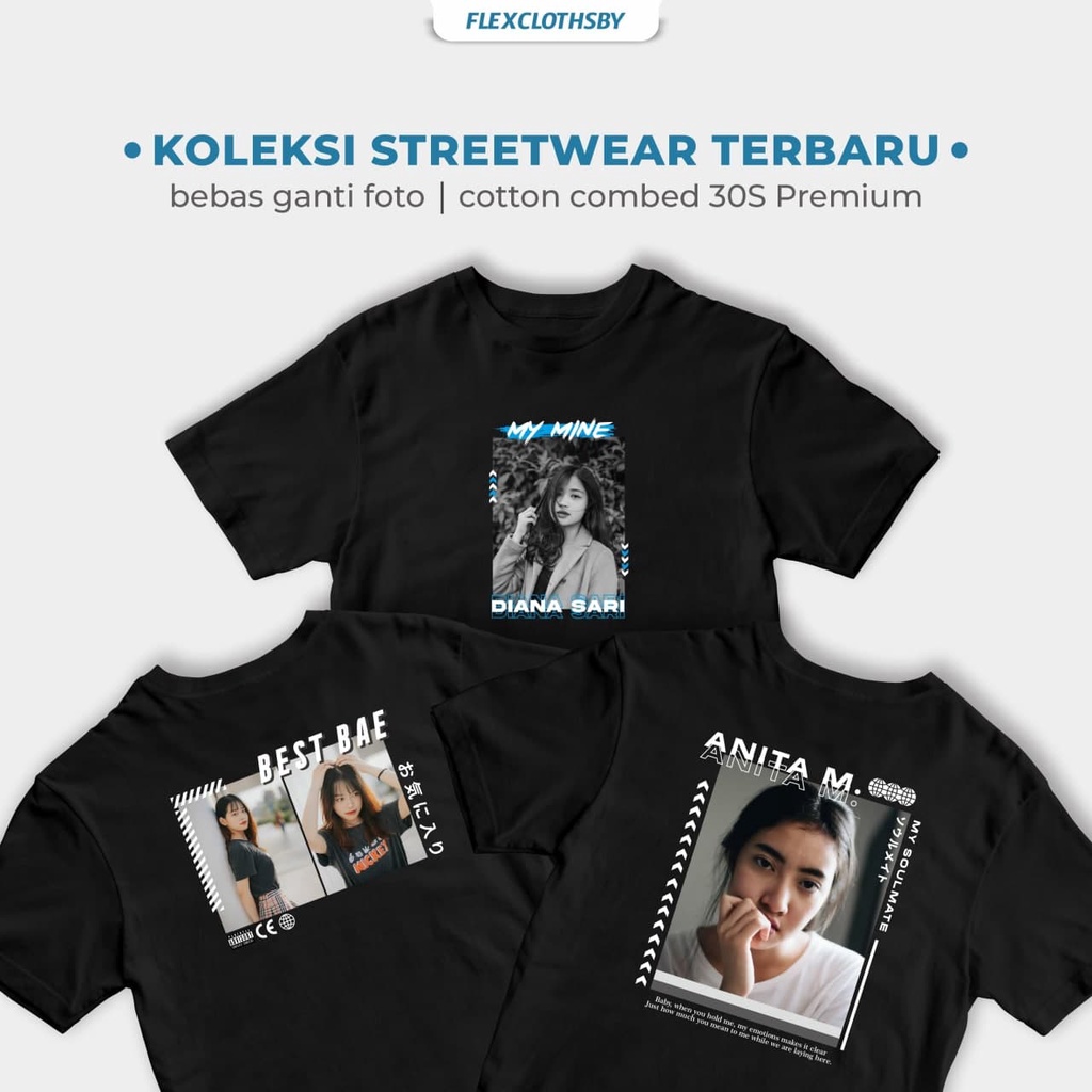 KAOS MINE STREETWEAR STYLE CUSTOM FOTO AESTHETIC T-SHIRT