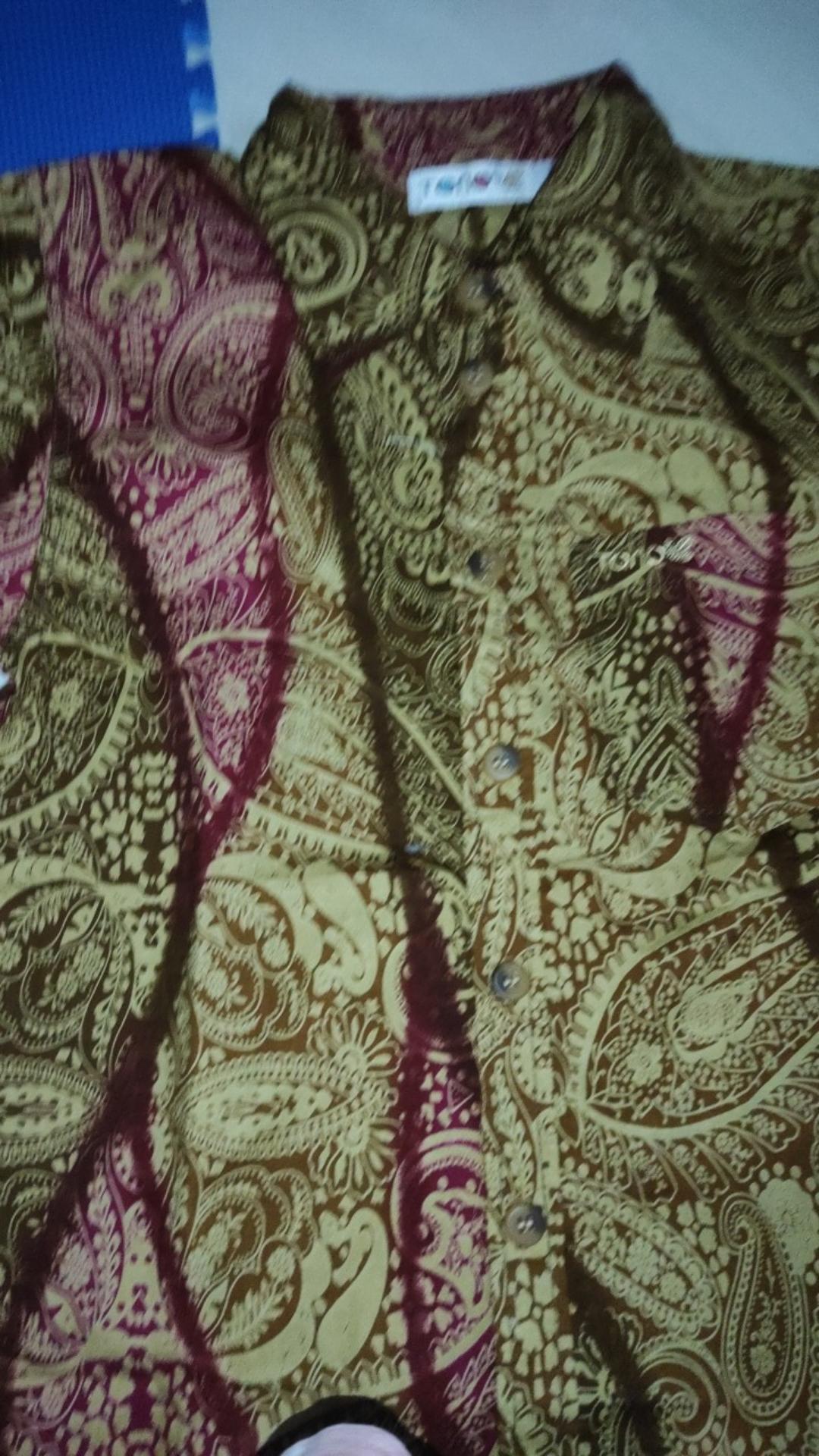 ( 6 - 12 Tahun ) Torio Smart Casual Gold Batik Shirt - Kemeja Batik Anak Laki-laki