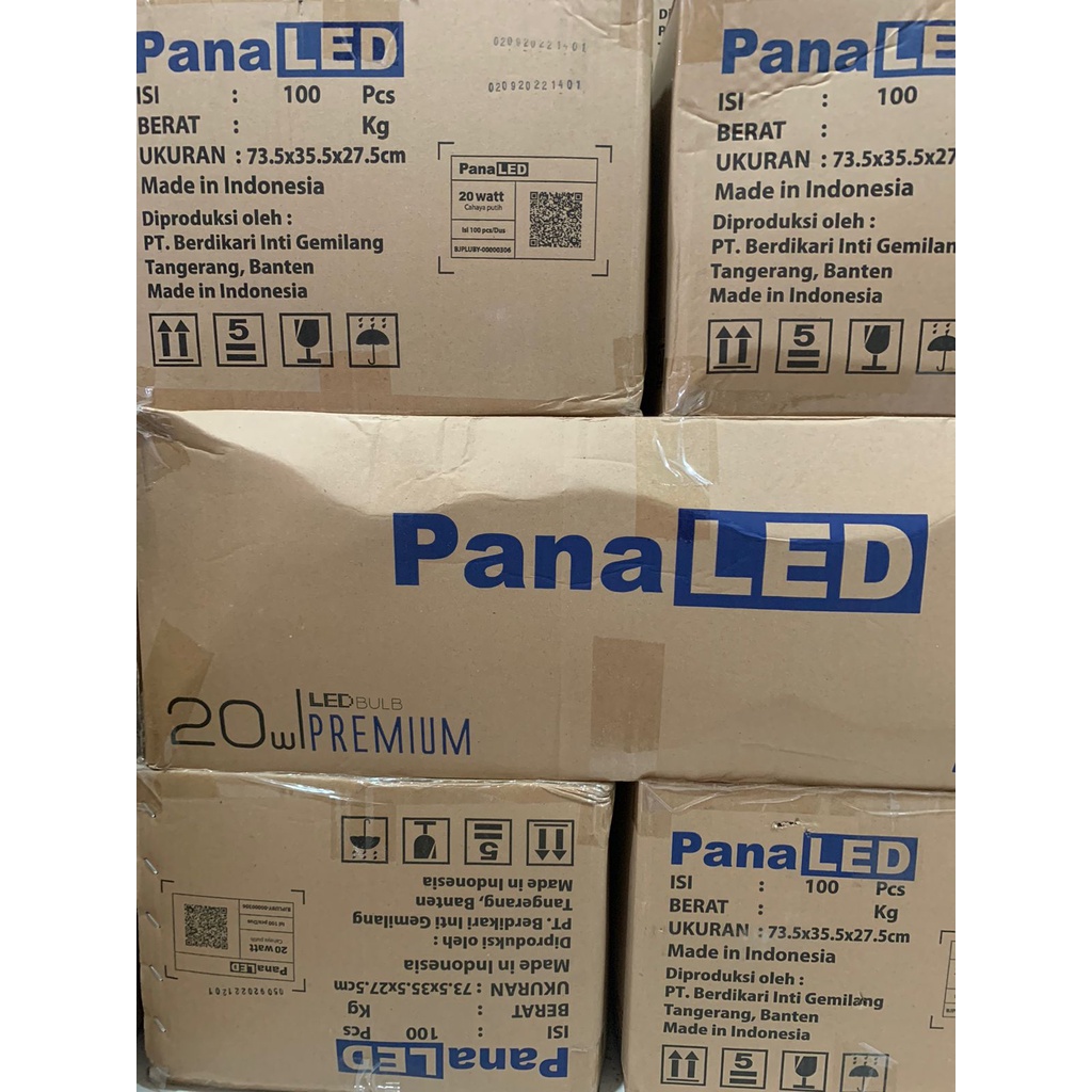 PANALED PREMIUM 20 Watt 1 DUS / 1 KARTON ISI 100 Lampu LED Capsule 20W Bohlam E27