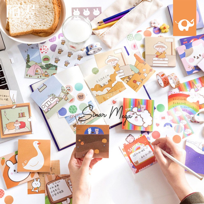 

Cute Formula Memopad And Stickers Set / Stiker Memo Notes Lucu Unik Murah