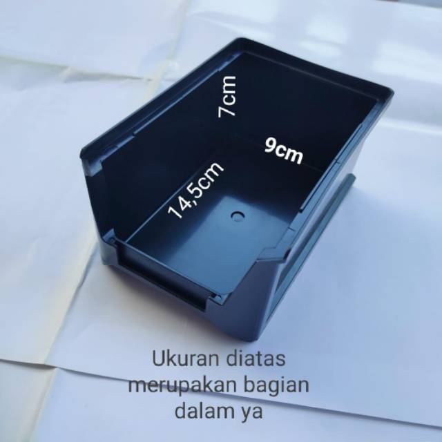 Rak susun plastik Per 4pcs ukuran 14,5 x 9 x 7cm Mono Rako kecil Box Organizer Plastik Susun Ukuran Kecil