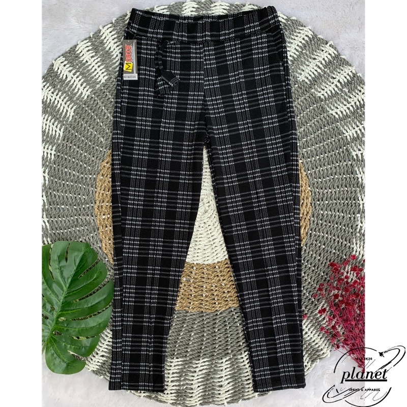 CELANA PANJANG JUMBO WANITA CELANA KOTAK KOTAK CEWEK BIG SIZE TARTAN PANTS CEWEK MOTIF TERBARU BAHAN MELAR BAGGY KOTAK SUPER JUMBO STRIT PINGGANG KARET