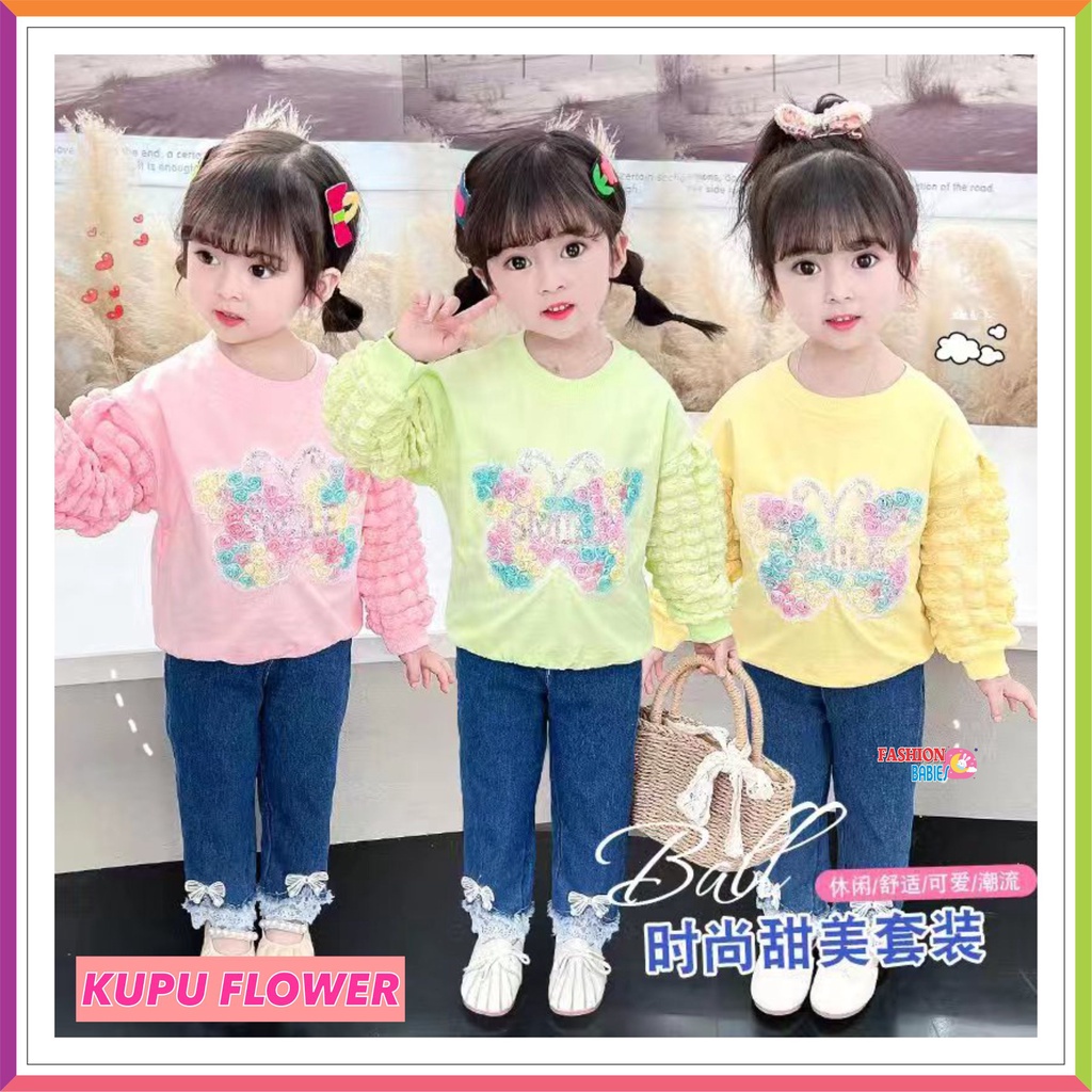 SETELAN BAYI PEREMPUAN IMPORT CELANA JEANS ❤ FashionBabies ❤