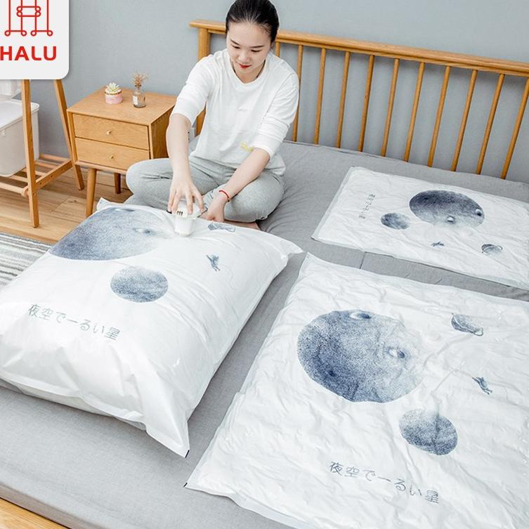 Halu Plastik Vacum Baju/Vacuum Compression Bag/Vakum Kantong Pakaian/Vacum Plastic Bag Travel/Vakum 
