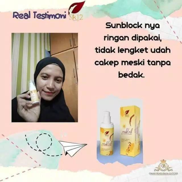 SUNBLOCK WAJAH SR12 SPF 30++ Tabir Surya Lotion Cream SPF Pelindung Sinar UV Sunscreen Aftersun